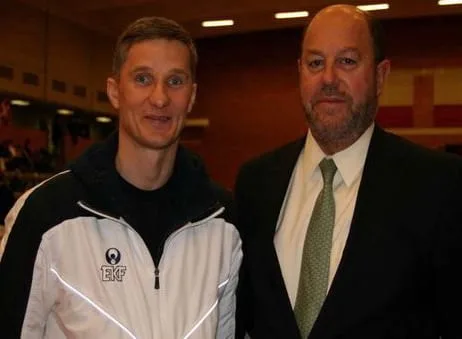 Александр Зыков и Antonio Espinos — президент WKF (Испания). Чемпионат Северных стран. Копенгаген, 2009 г.