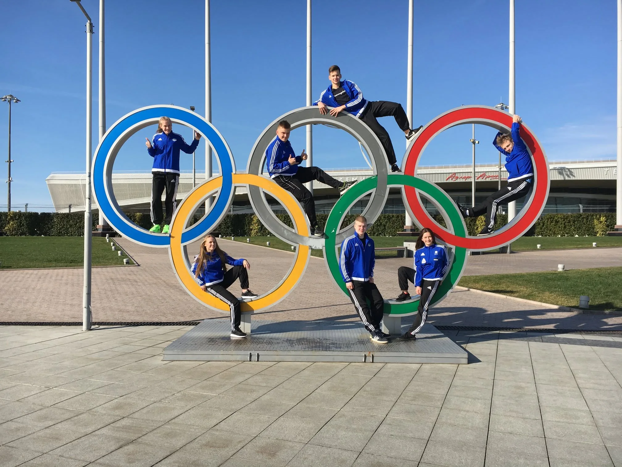 Estonian karate team in Sochi