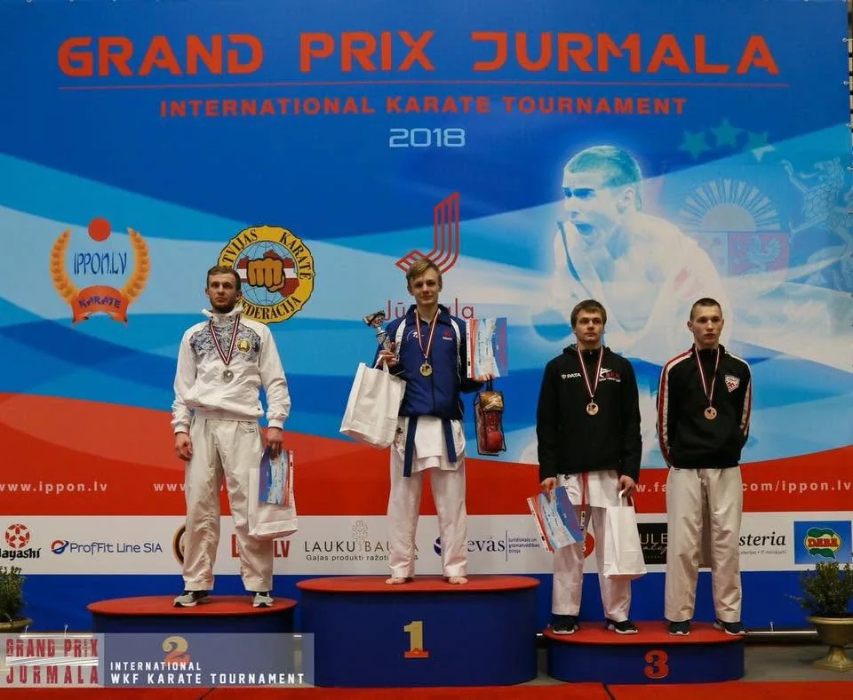 Jūrmala Grand Prix 2018 — junior men podium