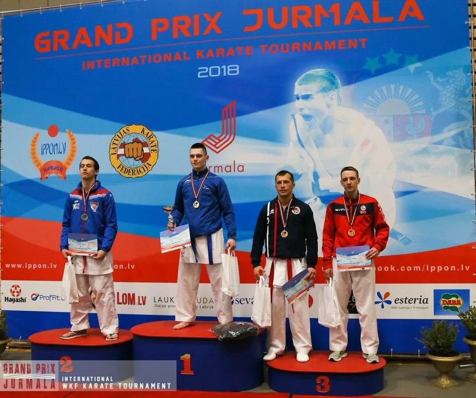 Jūrmala Grand Prix 2018 — senior men podium